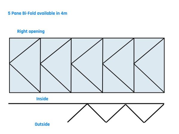 Aluminium Bi Fold Doors 4m x 2.1m - Image 6