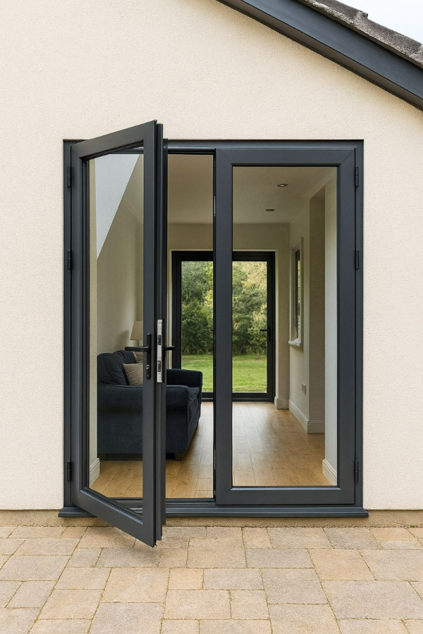 1.8m aluminium french patio doors