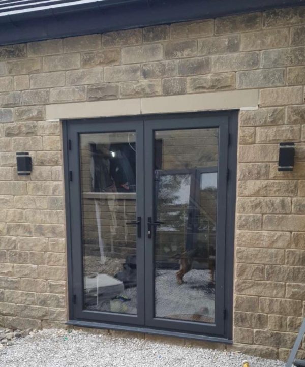 1.5m aluminium french doors