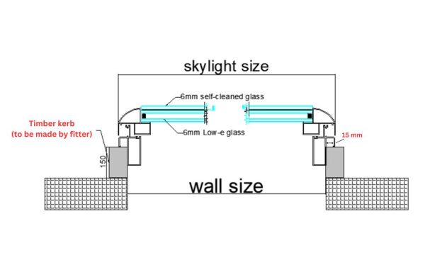 aluminium skylight windows