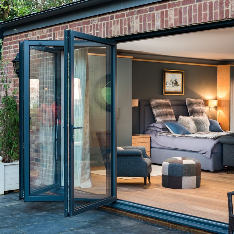 Aluminium bi fold patio doors