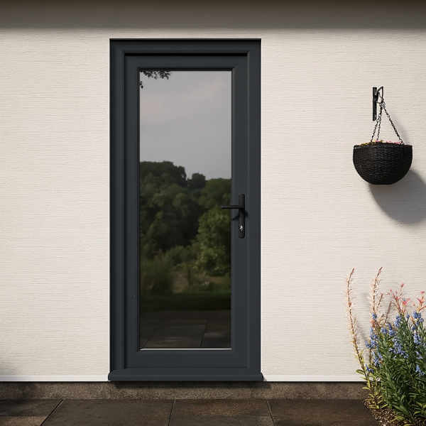 Aluminium Single Glass Door